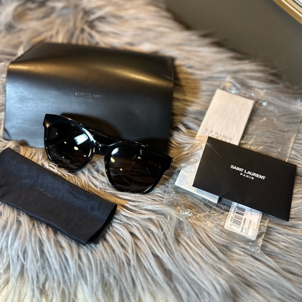 Brand New Saint Laurent Black Sunglasses - Picture 3 of 9